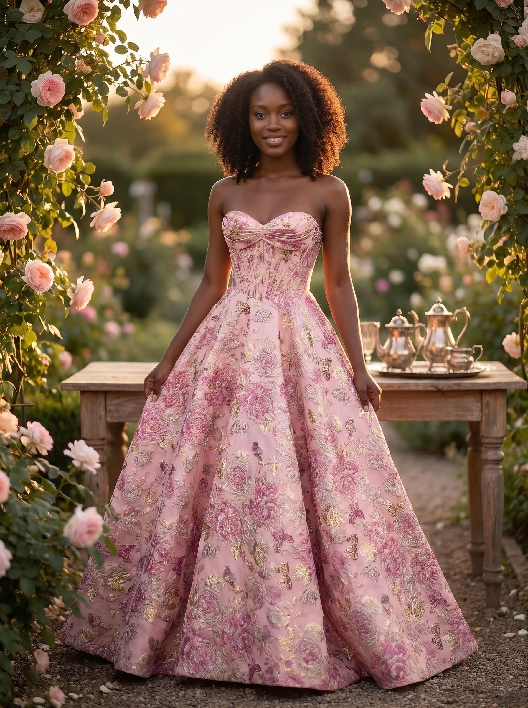 Blush Sweetheart Ball Gown for prom